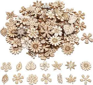 100 Pcs Unfinished Wooden Flower Wood Pieces Wood Flower Cutouts | Wooden Flower Butterfly Slices Embellishments Mini Wooden Handmade Crafts Decoration for DIY Home Party Decoration 100 Pcs Unfinished Wooden Flower Wood Pieces Wood Flower Cutouts | Wooden Flower Butterfly Slices Embellishments Mini Wooden Handmade Crafts Decoration for DIY Home Party Decoration