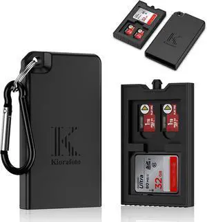 Pop-up Small Memory Card Case Holder for 2 SD SDHC SDXC Cards & 4 TF MicroSD MSD Cards with Carabiner, Portable Anti-Shock Splash-Proof Micro SD Card Case Storage Protector Organizer Keeper Container Pop-up Small Memory Card Case Holder for 2 SD SDHC SDXC Cards & 4 TF MicroSD MSD Cards with Carabiner, Portable Anti-Shock Splash-Proof Micro SD Card Case Storage Protector Organizer Keeper Container