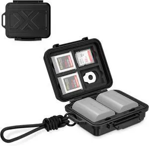 JJC Portable Camera Battery Memory Card Storage Case for 3 SD Card,4 CFexpress Type-B/XQD Cards,2 Camera Batteries,Compact Cameras Battery Holder Box for Nikon EN-EL15 JJC Portable Camera Battery Memory Card Storage Case for 3 SD Card,4 CFexpress Type-B/XQD Cards,2 Camera Batteries,Compact Cameras Battery Holder Box for Nikon EN-EL15