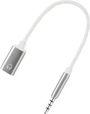 3.5mm Male to USB C Female Audio Adapter, Zenarao Only Analog Audio Aux Jack Cable for Smartphone Laptop Tablet MP3 Silver for Analog-only Type-C Ports 3.5mm Male to USB C Female Audio Adapter, Zenarao Only Analog Audio Aux Jack Cable for Smartphone Laptop Tablet MP3 Silver for Analog-only Type-C Ports