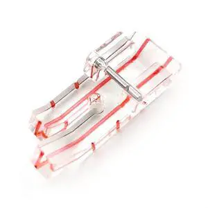 TISEKER Clear Presser Foot 1/4" (Quarter Inch) for Patchwork Quilting | For All Low Shank Snap-On Singer, Brother, Babylock, Euro-Pro, Janome, Kenmore, White, Juki, Simplicity, Elna Sewing Machine TISEKER Clear Presser Foot 1/4" (Quarter Inch) for Patchwork Quilting | For All Low Shank Snap-On Singer, Brother, Babylock, Euro-Pro, Janome, Kenmore, White, Juki, Simplicity, Elna Sewing Machine
