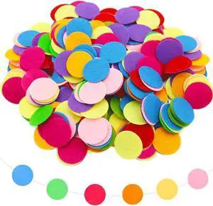 BIKCZEWIN 200PCS Felt Circles 1 Inch Mixed Color Round Shapes Craft Fabric Felt Pads for DIY Project Sewing Glue Handcraft Wax Samples BIKCZEWIN 200PCS Felt Circles 1 Inch Mixed Color Round Shapes Craft Fabric Felt Pads for DIY Project Sewing Glue Handcraft Wax Samples