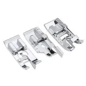 TISEKER 3 PCS 1/4" Quilting Patchwork, Stitch in Ditch and Overcast Foot | Sewing Machine Presser Foot Set for All Low Shank Snap-On Singer, Brother, Babylock, Euro-Pro TISEKER 3 PCS 1/4" Quilting Patchwork, Stitch in Ditch and Overcast Foot | Sewing Machine Presser Foot Set for All Low Shank Snap-On Singer, Brother, Babylock, Euro-Pro