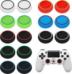 16Pcs Controller Thumb Grips Replacement for ps4/ps5, Silicone Joystick Caps, Anti-Slip Anti-Scratch Thumb Grips Caps Cover Analog Stick for Ps5/Ps4 16Pcs Controller Thumb Grips Replacement for ps4/ps5, Silicone Joystick Caps, Anti-Slip Anti-Scratch Thumb Grips Caps Cover Analog Stick for Ps5/Ps4