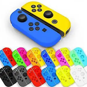 Soft Silicone Case Anti-Slip Shell Cover Replacement for Nintendo Switch Joycon Cover (White) Soft Silicone Case Anti-Slip Shell Cover Replacement for Nintendo Switch Joycon Cover (White)