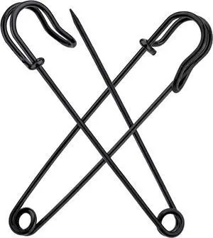 Large Safety Pins 4 Inch 15 Pack Heavy Duty Safety Pins Black | Rust Resistant Heavy Duty Safety Pins for Clothes, Diapers, Blankets, Laundry, Leather Canvas, DIY Crafts Large Safety Pins 4 Inch 15 Pack Heavy Duty Safety Pins Black | Rust Resistant Heavy Duty Safety Pins for Clothes, Diapers, Blankets, Laundry, Leather Canvas, DIY Crafts
