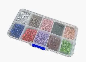 300 Pieces Safety Pins, Bulb Stitch Markers 10 Colors Assorted Metal Calabash Pins Pear Shape Knitting Pins for Crocheting Clothing Tag DIY Craft Project with Storage Box 300 Pieces Safety Pins, Bulb Stitch Markers 10 Colors Assorted Metal Calabash Pins Pear Shape Knitting Pins for Crocheting Clothing Tag DIY Craft Project with Storage Box