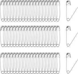 200 PCS 32mm Safety Pins Nickel Plated, Sharp for Sewing Crafts | Nickel-Plated Rust-Proof Metal, Sharp Tip For Easy Piercing, Secure Buckle Design, For Sewing Quilting Jewelry DIY Crafts 200 PCS 32mm Safety Pins Nickel Plated, Sharp for Sewing Crafts | Nickel-Plated Rust-Proof Metal, Sharp Tip For Easy Piercing, Secure Buckle Design, For Sewing Quilting Jewelry DIY Crafts