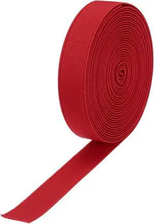 MECCANIXITY Elastic Bands for Sewing 0.6"(1.5cm) 5 Yard Red Knit Elastic Spool High Elasticity for Wigs, Waistband, Pants MECCANIXITY Elastic Bands for Sewing 0.6"(1.5cm) 5 Yard Red Knit Elastic Spool High Elasticity for Wigs, Waistband, Pants
