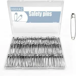 2.2 Inch Heavy Duty Safety Pins, 200 Pack, Stainless Steel | Rust Resistant, 55mm, Bulk Large Pins for Clothes, Sewing, Diapers, Craft, Quilting, Jewelry Making 2.2 Inch Heavy Duty Safety Pins, 200 Pack, Stainless Steel | Rust Resistant, 55mm, Bulk Large Pins for Clothes, Sewing, Diapers, Craft, Quilting, Jewelry Making