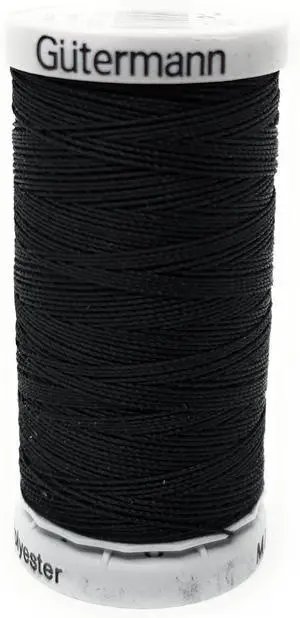 Gütermann Garn Extra Stark Nähgarn Polyester 100m Nähmaschinengarn Universal Reißfest UV Beständig (Schwarz, 1) Gütermann Garn Extra Stark Nähgarn Polyester 100m Nähmaschinengarn Universal Reißfest UV Beständig (Schwarz, 1)