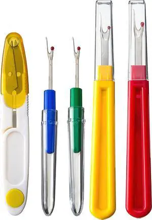 Ortarco Seam Ripper and Thread Remover Kit for Sewing | 2 Big 2 Small Stitch Ripper Tool and 1 Thread Snips Embroidery Removal Sharp Sewing Seam Thread Remover Ortarco Seam Ripper and Thread Remover Kit for Sewing | 2 Big 2 Small Stitch Ripper Tool and 1 Thread Snips Embroidery Removal Sharp Sewing Seam Thread Remover