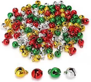 1/4 Inch Jingle Bells Christmas Bells Small Bell Mini, Tiny Crafts Bells, DIY for Home Making Ornaments Wreath Pet Decorations Bracelet Anklets Necklace Knitting Jewelry Making 120 Pcs, 4 Colors 1/4 Inch Jingle Bells Christmas Bells Small Bell Mini, Tiny Crafts Bells, DIY for Home Making Ornaments Wreath Pet Decorations Bracelet Anklets Necklace Knitting Jewelry Making 120 Pcs, 4 Colors