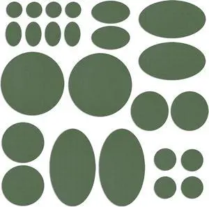 24Pcs Down Jacket Repair Patches Waterproof Nylon Tape Repair Patches Kit for Jackets Coats Clothing Tents Sleeping Bags, Color and Shape Options, Round 24Pcs Down Jacket Repair Patches Waterproof Nylon Tape Repair Patches Kit for Jackets Coats Clothing Tents Sleeping Bags, Color and Shape Options, Round