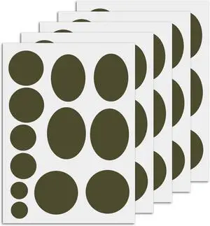5 Sheets/60pcs Down Jacket Repair Patch, Round Self Adhesive Nylon Repair Patch Tape Washable Fabric Outerwear Repair Tape for Coats Down Jackets Tents Sleeping Bags(Olive Green) 5 Sheets/60pcs Down Jacket Repair Patch, Round Self Adhesive Nylon Repair Patch Tape Washable Fabric Outerwear Repair Tape for Coats Down Jackets Tents Sleeping Bags(Olive Green)