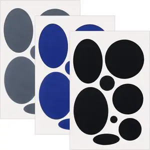 SmallCat 24 pcs Down Jacket Repair Patches, Nylon Patches Self Adhesive, Blue/Black/Gray Fabric Patches Waterproof for Clothes, Tents, Puffer Jackets - Oval, Round, 3 Sheet SmallCat 24 pcs Down Jacket Repair Patches, Nylon Patches Self Adhesive, Blue/Black/Gray Fabric Patches Waterproof for Clothes, Tents, Puffer Jackets - Oval, Round, 3 Sheet