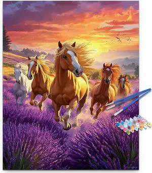 Artunion Running Horse Paint by Numbers Kit for Adults,Horse Animal Paint by Number Kits, DIY Oil Painting Paint by Number Kits on Canvas Arts Craft for Home Wall Decor 16x20 Inch Artunion Running Horse Paint by Numbers Kit for Adults,Horse Animal Paint by Number Kits, DIY Oil Painting Paint by Number Kits on Canvas Arts Craft for Home Wall Decor 16x20 Inch