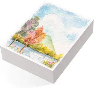 80 Sheets Watercolor Paper Bulk, 5 x 7 in, 110 Lb/230 GSM, Cold Press | White Paper, Good Absorbency, Less Warping, for Kids, Students, Beginners, Cards, Invitations, Watercolor and Sketching 80 Sheets Watercolor Paper Bulk, 5 x 7 in, 110 Lb/230 GSM, Cold Press | White Paper, Good Absorbency, Less Warping, for Kids, Students, Beginners, Cards, Invitations, Watercolor and Sketching