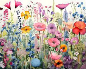 Reivworl Flowers Paint by Numbers Kit for Adults, Wildflowers Paint by Number for Adults, Adult Paint by Number Kits for Gifts and Home Wall Decor 16x20 Inch Reivworl Flowers Paint by Numbers Kit for Adults, Wildflowers Paint by Number for Adults, Adult Paint by Number Kits for Gifts and Home Wall Decor 16x20 Inch