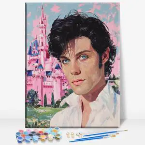 Aeontinity Prince Castle Fantasy Framed Canvas DIY Paint by Numbers Kit Bar Cafe Cave Home Room Wall Bathroom Porch Patio Decor Gift, 16 x 12 Inch Aeontinity Prince Castle Fantasy Framed Canvas DIY Paint by Numbers Kit Bar Cafe Cave Home Room Wall Bathroom Porch Patio Decor Gift, 16 x 12 Inch