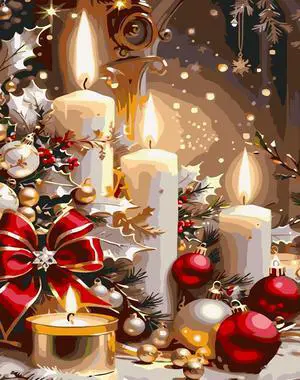 Meothan Paint by Numbers Kit for Adults Beginner 16x20 inch (Without Frame) | Christmas Adult Paint by Number Kits on Canvas, DIY Candles Acrylic Oil Easy Painting by Numbers for Home Wall Decor Meothan Paint by Numbers Kit for Adults Beginner 16x20 inch (Without Frame) | Christmas Adult Paint by Number Kits on Canvas, DIY Candles Acrylic Oil Easy Painting by Numbers for Home Wall Decor