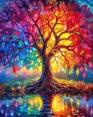 igoodom Tree of Life Paint by Numbers Kit for Adults, DIY Painting Project | Paint by Numbers Kit for Adults - Perfect for Home Art, Relaxing Painting Time, And Creative DIY Gift Projects 16x20inch igoodom Tree of Life Paint by Numbers Kit for Adults, DIY Painting Project | Paint by Numbers Kit for Adults - Perfect for Home Art, Relaxing Painting Time, And Creative DIY Gift Projects 16x20inch