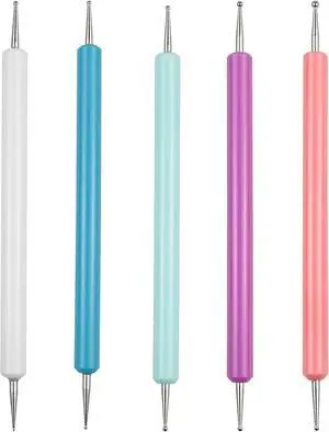 5-Piece Pattern Tracing & Embossing Stylus Set Dual-Ended Ball Tip Tools for Transfer Paper, Drawing, Clay Sculpting & Nail Art 5-Piece Pattern Tracing & Embossing Stylus Set Dual-Ended Ball Tip Tools for Transfer Paper, Drawing, Clay Sculpting & Nail Art