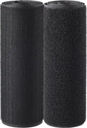 ECOHomes Sew On Hook and Loop Tape for Fabric (6 Inch x 3 Feet, Black) | Sewable Sew-On Strips for Clothing, Clothes, Fabric, No Adhesive, Sewing Fastener Straps, Easy Sew In, Strong Grip ECOHomes Sew On Hook and Loop Tape for Fabric (6 Inch x 3 Feet, Black) | Sewable Sew-On Strips for Clothing, Clothes, Fabric, No Adhesive, Sewing Fastener Straps, Easy Sew In, Strong Grip