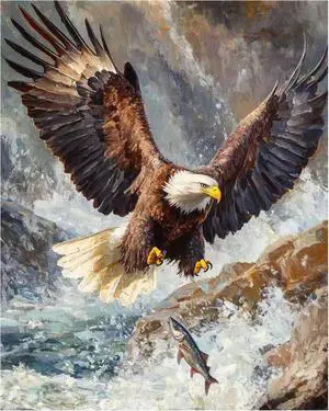 XTCIXAL Paint by Numbers Kit for Adults, Eagle, 16X20 Inch | DIY Paint by Number for Adults Beginner, High-Definition Color Canvas, Stress Relief, Home Wall Decor, Gifts, Unframed XTCIXAL Paint by Numbers Kit for Adults, Eagle, 16X20 Inch | DIY Paint by Number for Adults Beginner, High-Definition Color Canvas, Stress Relief, Home Wall Decor, Gifts, Unframed