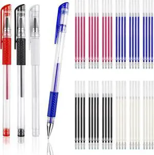 8 Pcs Heat Erasable Pens for Fabric with 64 Refills for Sewing, Embroidery | Fabric Marking Pens, Disappearing Ink Pens for Dressmaking and Cross Stitch Projects 8 Pcs Heat Erasable Pens for Fabric with 64 Refills for Sewing, Embroidery | Fabric Marking Pens, Disappearing Ink Pens for Dressmaking and Cross Stitch Projects