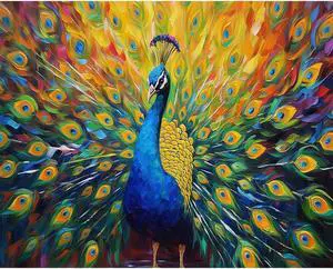 Natuyalo Peacock Paint by Numbers Kit for Adults - Animal Paint by Number on Canvas Without Frame, DIY Acrylic Painting for Ideal Gift Home Wall Decor (16x20 Inch) Natuyalo Peacock Paint by Numbers Kit for Adults - Animal Paint by Number on Canvas Without Frame, DIY Acrylic Painting for Ideal Gift Home Wall Decor (16x20 Inch)