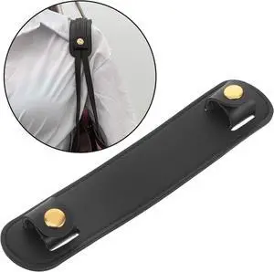GALPADA Black Leather Shoulder Strap Pad, Pressure Relief Detachable Bag Strap Cushion Replacement for Tote Laptop Messenger Backpack GALPADA Black Leather Shoulder Strap Pad, Pressure Relief Detachable Bag Strap Cushion Replacement for Tote Laptop Messenger Backpack