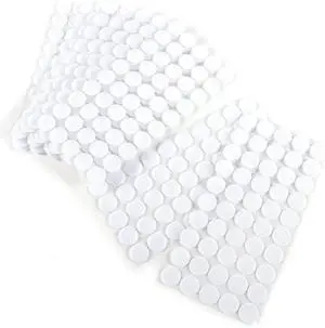 Vkey 324 Pairs 10mm Diameter Sticky Back Dots Coins Hook & Loop Self Adhesive dots Tapes White Vkey 324 Pairs 10mm Diameter Sticky Back Dots Coins Hook & Loop Self Adhesive dots Tapes White