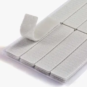 ECOHomes (1x4 Inch, 16 Sets) Strips with Adhesive for Fabric, Grey | No Sew, Stick On for Fabric, Sticky Back for Clothes, Curtains, Heavy Duty, Double Sided Hook and Loop Hem Tape Fasteners ECOHomes (1x4 Inch, 16 Sets) Strips with Adhesive for Fabric, Grey | No Sew, Stick On for Fabric, Sticky Back for Clothes, Curtains, Heavy Duty, Double Sided Hook and Loop Hem Tape Fasteners