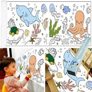 Justion 6Pcs Child Early Education Toys, Graffiti Drawing Thinking Drawing Paper Roll for Kids Gift,120 * 11.8 Inches DIY Sticky Drawing Toy, Early Educational Toys for Kids (Blue Ocean) Justion 6Pcs Child Early Education Toys, Graffiti Drawing Thinking Drawing Paper Roll for Kids Gift,120 * 11.8 Inches DIY Sticky Drawing Toy, Early Educational Toys for Kids (Blue Ocean)
