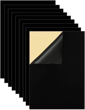 Mesheshe 10PCS Self Adhesive Felt, DIY Self Adhesive Fabric for Art & Crafts, Peel and Stick Felt for Drawer and Jewelry Box Felt Liner, A4 Size (8.3" x 11.8", Black) Mesheshe 10PCS Self Adhesive Felt, DIY Self Adhesive Fabric for Art & Crafts, Peel and Stick Felt for Drawer and Jewelry Box Felt Liner, A4 Size (8.3" x 11.8", Black)