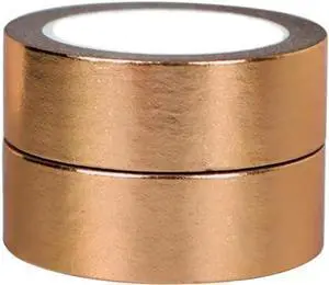 AxeWoodz 2 Rolls Brass Gold Foil Washi Tape Set Decorative Washi Tape Art Paper Masking Tapes Adhesive Tape for Gift Wrapping DIY Craft Scrapbook AxeWoodz 2 Rolls Brass Gold Foil Washi Tape Set Decorative Washi Tape Art Paper Masking Tapes Adhesive Tape for Gift Wrapping DIY Craft Scrapbook