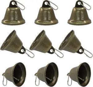 Marvexi Vintage Bronze & Copper Jingle Bells, 1.5" x 1.5", 10Pcs | Antique Mini Bells, For Pet Collars, Christmas Crafts & Wedding Decor, Halloween Sewing & Festive DIY Marvexi Vintage Bronze & Copper Jingle Bells, 1.5" x 1.5", 10Pcs | Antique Mini Bells, For Pet Collars, Christmas Crafts & Wedding Decor, Halloween Sewing & Festive DIY