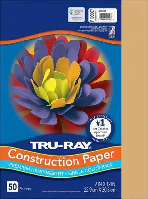Tru-Ray Construction Paper 9x12 Almond Tru-Ray Construction Paper 9x12 Almond