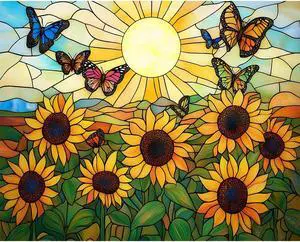 Natuyalo Sunflower Butterfly Paint by Numbers Kit for Adults Beginner, Sunset Landscape Adult Paint by Number Kits on Canvas, DIY Acrylic Painting Kit for Home Wall Decor 16x20 Inch Natuyalo Sunflower Butterfly Paint by Numbers Kit for Adults Beginner, Sunset Landscape Adult Paint by Number Kits on Canvas, DIY Acrylic Painting Kit for Home Wall Decor 16x20 Inch