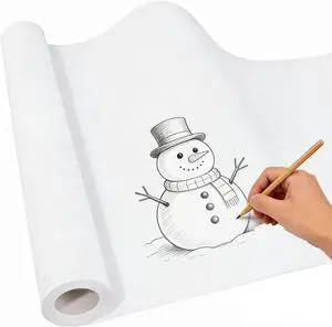 White Paper Roll for Kids Easel Drawing 15 x 512 in White Craft Paper Roll White Paper Roll for Kids Easel Drawing 15 x 512 in White Craft Paper Roll