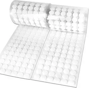 Self Adhesive Dots,600pcs(300 Pairs) 0.59" Diameter Strong Sticky Round Nylon Dots, Hook and Loop Dots with Adhesive,for Classroom, Office, Home Self Adhesive Dots,600pcs(300 Pairs) 0.59" Diameter Strong Sticky Round Nylon Dots, Hook and Loop Dots with Adhesive,for Classroom, Office, Home
