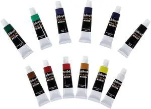 Artkey Acrylic Paint Set - 12 Vibrant Colors (12 ml/0.4 oz) Tubes, Rich & Professional Grade Pigments, Acrylic Paints for Canvas Wood Rock Clay Fabric Ceramics Art Crafts Painting - Art Supplies Artkey Acrylic Paint Set - 12 Vibrant Colors (12 ml/0.4 oz) Tubes, Rich & Professional Grade Pigments, Acrylic Paints for Canvas Wood Rock Clay Fabric Ceramics Art Crafts Painting - Art Supplies