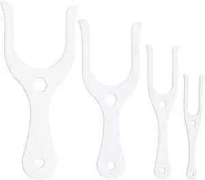 BENECREAT 4 Sizes White Acrylic Knitting Forks, Horn Fork Cord Braiding Tool, DIY Weaving Craft Tool, Weaving Tools for Bracelets Necklaces Making BENECREAT 4 Sizes White Acrylic Knitting Forks, Horn Fork Cord Braiding Tool, DIY Weaving Craft Tool, Weaving Tools for Bracelets Necklaces Making