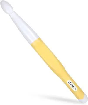 20mm Large Size Crochet with Ergonomiv Handle, Long Rubber Handle Crochet Hook, Knitting Giant Crochet Hooks for Chunky Yarn, Scarf, DIY, Wool Products(20mm) 20mm Large Size Crochet with Ergonomiv Handle, Long Rubber Handle Crochet Hook, Knitting Giant Crochet Hooks for Chunky Yarn, Scarf, DIY, Wool Products(20mm)