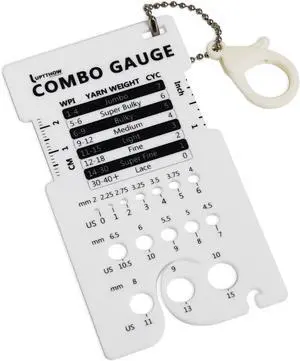 UPTTHOW Knitting WPI Multifunctional Combo Ruler for Spinners Yarn | Acrylic guide, combo guage, needle gauge spinning control card, crochet accessories, WPI ruler, with hook UPTTHOW Knitting WPI Multifunctional Combo Ruler for Spinners Yarn | Acrylic guide, combo guage, needle gauge spinning control card, crochet accessories, WPI ruler, with hook