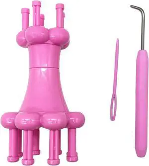 WAYION DIY Weaving Tool Hook Crochet Flower Arranger Spool Loom Knitter Knitting Rope Hook Knitting Tool WAYION DIY Weaving Tool Hook Crochet Flower Arranger Spool Loom Knitter Knitting Rope Hook Knitting Tool