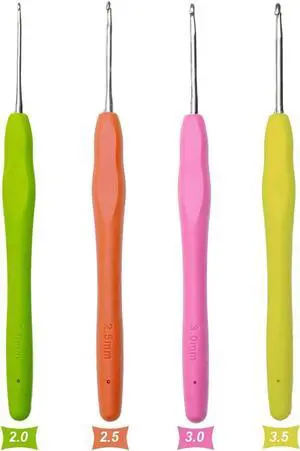 Crochet Hooks 2.0mm 2.5mm 3.0mm 3.5mm Rochet Needles Crochet Hook Set for Beginners Advanced Knitting Weaving Tools Needle Hooks for DIY Knitting Sweaters Socks Gloves Hats Scarf Crochet Hooks 2.0mm 2.5mm 3.0mm 3.5mm Rochet Needles Crochet Hook Set for Beginners Advanced Knitting Weaving Tools Needle Hooks for DIY Knitting Sweaters Socks Gloves Hats Scarf