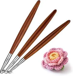 Lunarm Crochet Hooks Ergonomic Crochet Aluminum Hooks Set Size 5mm 6mm 7mm | Wooden Crochet Hooks for Arthritic Hands DIY Craft Knitting Bouquets, Blankets, Hats, Gloves Lunarm Crochet Hooks Ergonomic Crochet Aluminum Hooks Set Size 5mm 6mm 7mm | Wooden Crochet Hooks for Arthritic Hands DIY Craft Knitting Bouquets, Blankets, Hats, Gloves