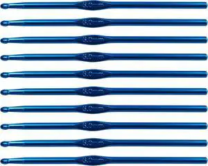 LVYKING Metal Aluminum Crochet Hooks, 5 mm, 10 Pcs, Blue | Crochet Hook Needles for Yarn Craft, Crochet Hook for Beginners Knitting Scarf LVYKING Metal Aluminum Crochet Hooks, 5 mm, 10 Pcs, Blue | Crochet Hook Needles for Yarn Craft, Crochet Hook for Beginners Knitting Scarf